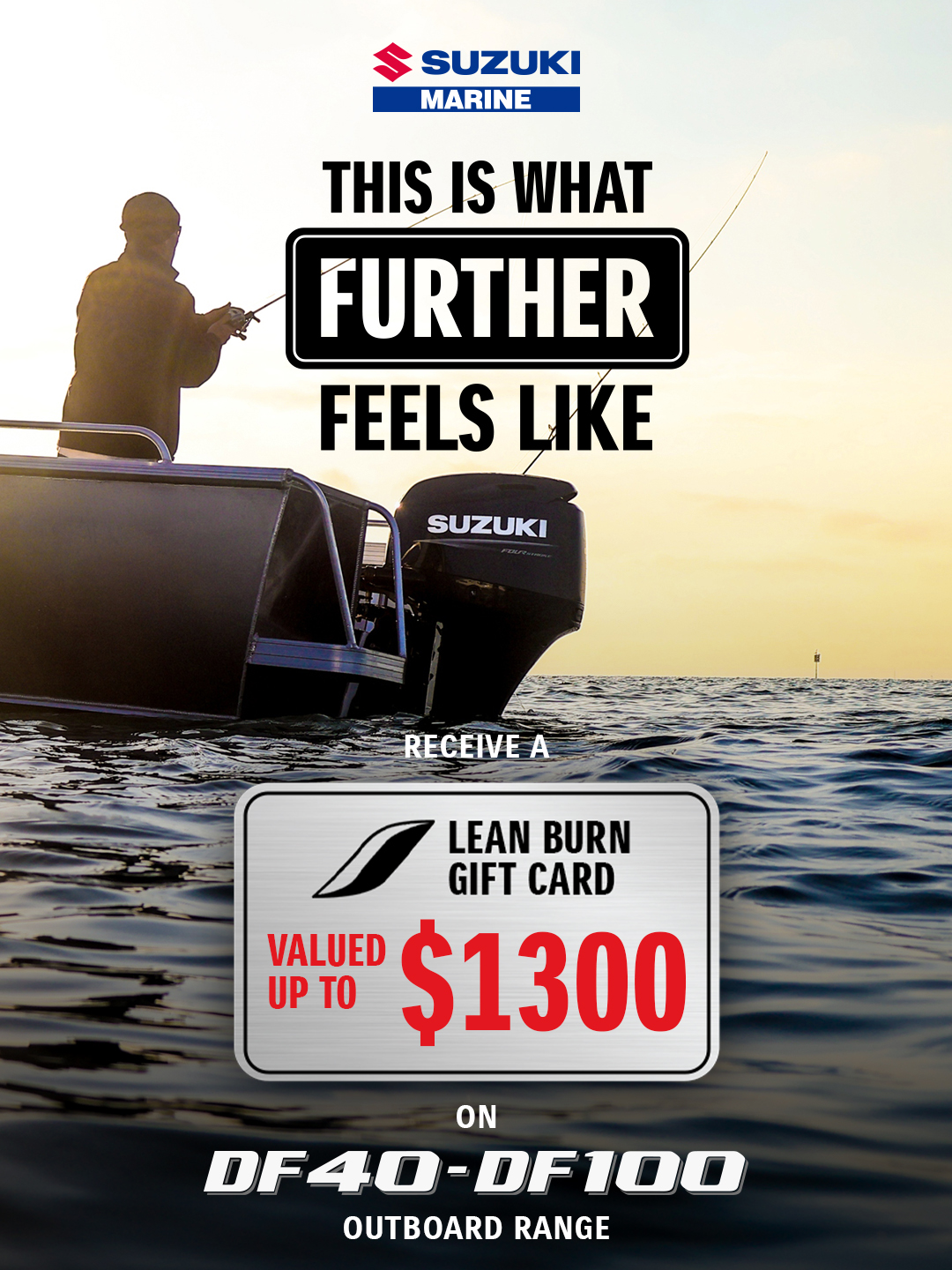 suzuki marine lean burn gift card promo banner