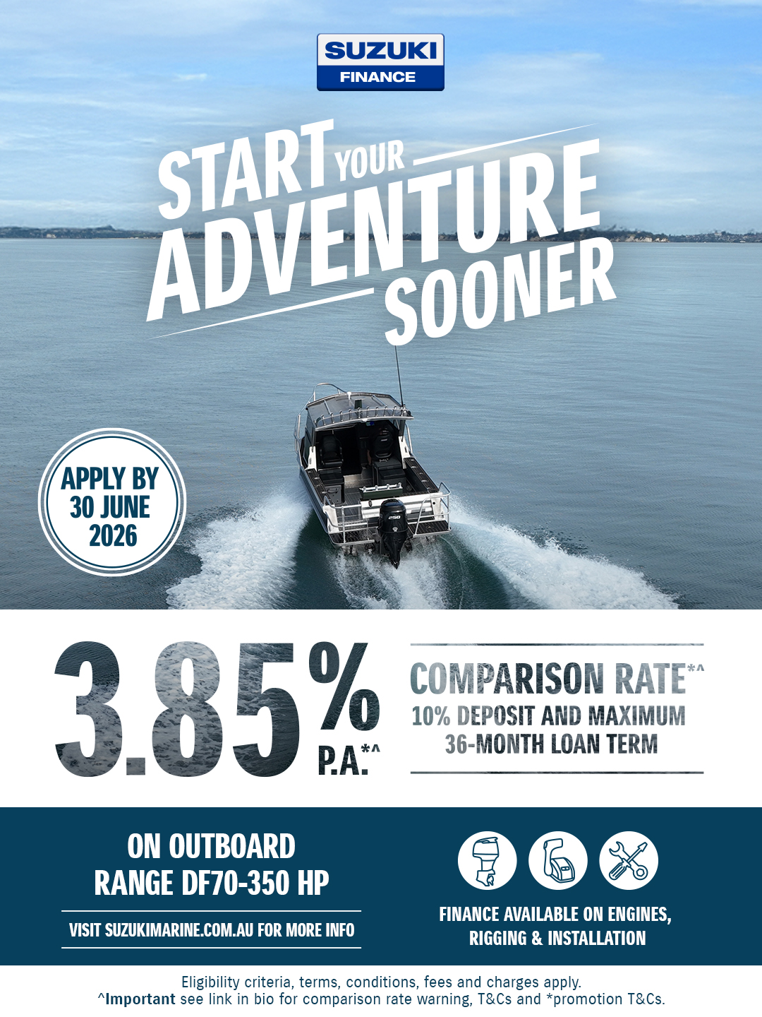 suzuki finance start your adventure sooner promo banner